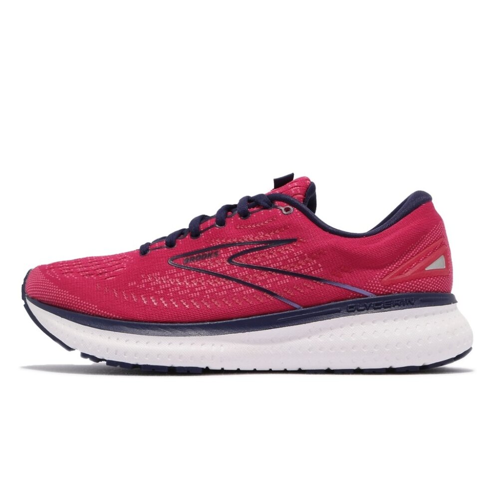 Brooks Women's Red Glycerin 19 Mesh Low Top Athletic Running Shoes‎ Size 8.5